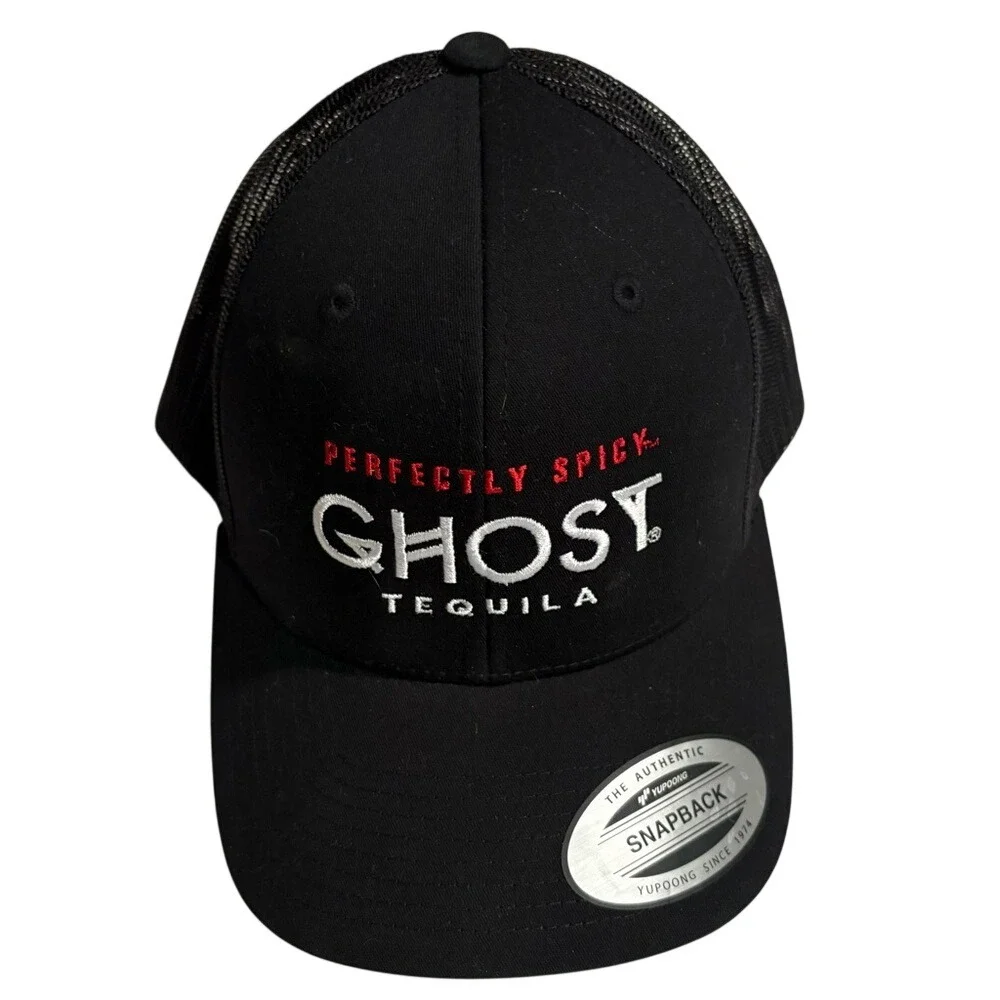 Ghost Tequila Black Snapback Hat‎